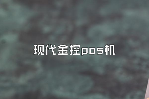 现代金控pos机