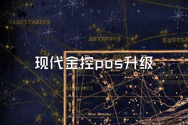 现代金控pos升级