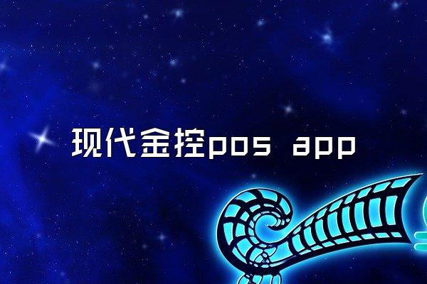 现代金控pos app